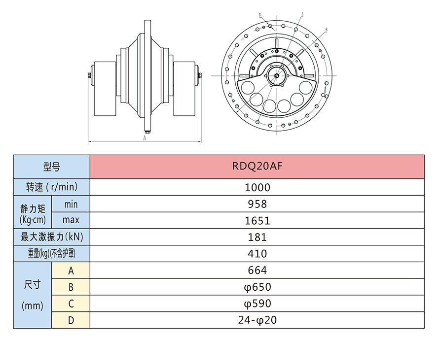 RDQ系列激振器型号参数